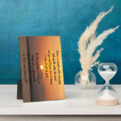 Mirakel van vriendschap Poem Plaque Fotoplaat (Zijkant)