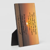 Mirakel van vriendschap Poem Plaque Fotoplaat (Zijkant)