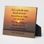 Mirakel van vriendschap Poem Plaque Fotoplaat (Zijkant)