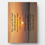 Mirakel van vriendschap Poem Plaque Fotoplaat (voorkant)