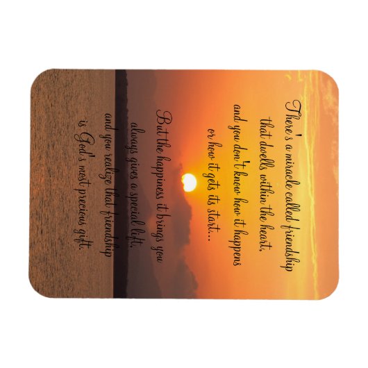 Mirakel van vriendschapsgedicht Magnet Magneet (Horizontaal)