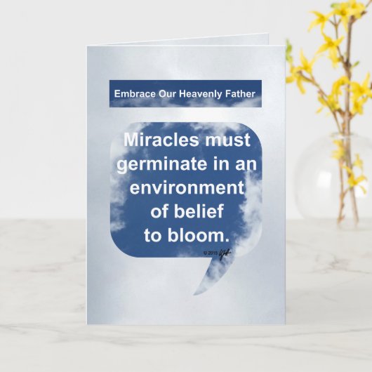 Mirakelen, Geloof en Bloei Kaart (Gele Bloem)