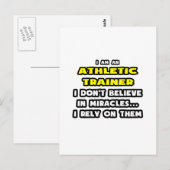 Mirakels en atletische opleiders ... Grappig Briefkaart (Voorkant / Achterkant)