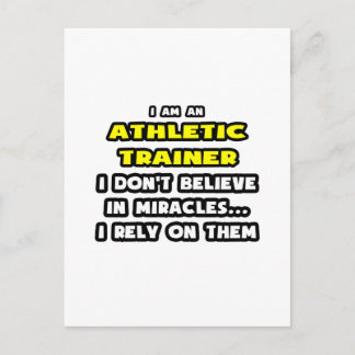 Mirakels en atletische opleiders ... Grappig Briefkaart