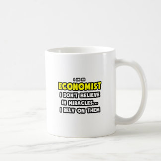 Mirakels en economen ... Grappig Koffiemok