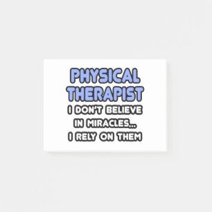 Mirakels en fysische therapisten post-it® notes