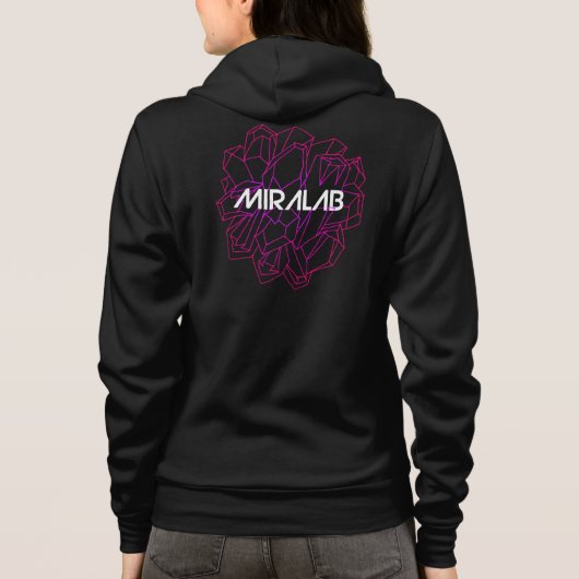 Miralab Paarse hoodie voor vrouwen (Achterkant)