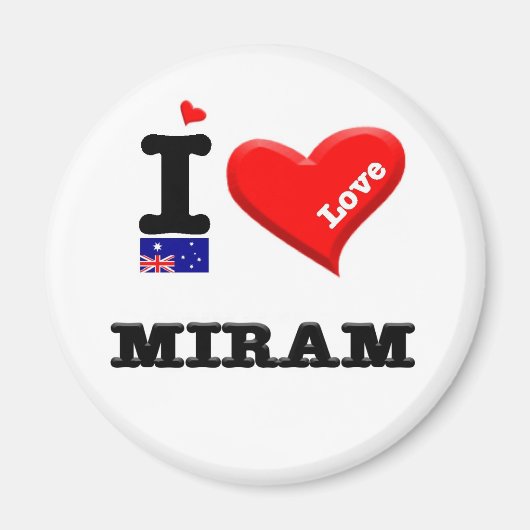 MIRAM - I Love Magneet (Voorkant)