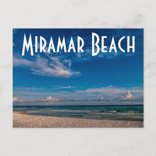 Miramar Beach Briefkaart (Voorkant)