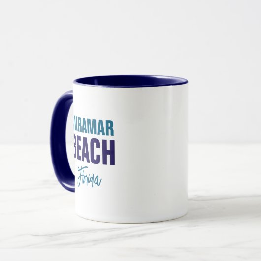 Miramar Beach Florida Coffee Mug Mok (Voorkant links)