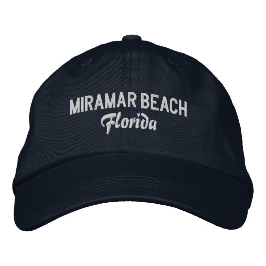 Miramar Beach Florida geborduurde honkbalhoed Pet (Voorkant)