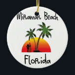Miramar Beach Florida. Keramisch Ornament<br><div class="desc">Dit is een ontwerp voor Miramar Beach Florida.</div>