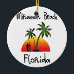 Miramar Beach Florida. Keramisch Ornament<br><div class="desc">Dit is een ontwerp voor Miramar Beach Florida.</div>