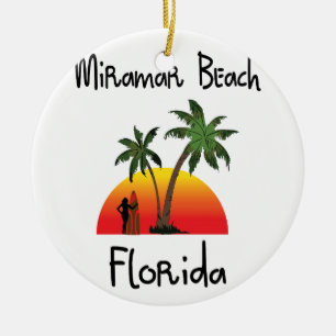 Miramar Beach Florida. Keramisch Ornament