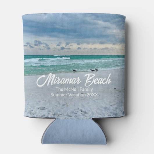 Miramar Beach Florida Mooie aangepaste aandenken Blikjeskoeler (Achterkant)