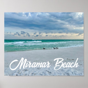 Miramar Beach Florida Mooie oceaan fotografie Poster