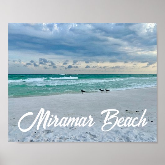 Miramar Beach Florida Mooie oceaan fotografie Poster (Voorkant)