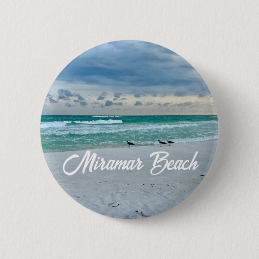 Miramar Beach Florida Prachtige vakantie aandenken Ronde Button 5,7 Cm (Voorkant)