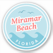 Miramar Beach Florida Sticker (Voorkant)