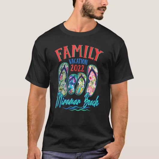 Miramar Beach Florida Vacation 2022 Teenslippers F T-shirt (Voorkant)