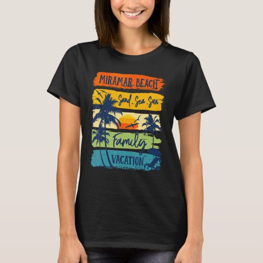 Miramar Beach Florida Vakantie 2022 Bijpassende Fa T-shirt (Voorkant)