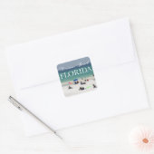 Miramar Beach Florida Vierkante Sticker (Envelop)