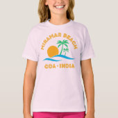 MIRAMAR BEACH-GOA INDIA T-SHIRT (Voorkant)