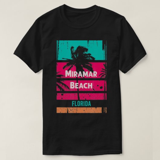 Miramar Beach Souvenir Florida Herinnering T-shirt (Design voorkant)
