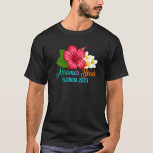 Miramar Beach Vacation Florida Tropical Hibiscus F T-shirt
