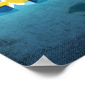 Miramar Florida Dolphin Vintage Travel Poster (Hoek)