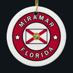 Miramar Florida Keramisch Ornament<br><div class="desc">Miramar Florida</div>