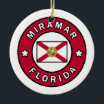 Miramar Florida Keramisch Ornament<br><div class="desc">Miramar Florida</div>