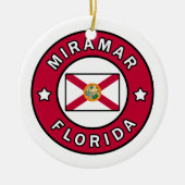 Miramar Florida Keramisch Ornament (Voorkant)
