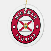 Miramar Florida Keramisch Ornament (Links)