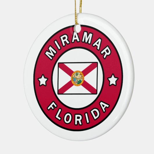 Miramar Florida Keramisch Ornament (Links)