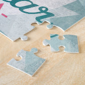 Miramar Florida Pink Flamingo Retro Legpuzzel (Zijkant)