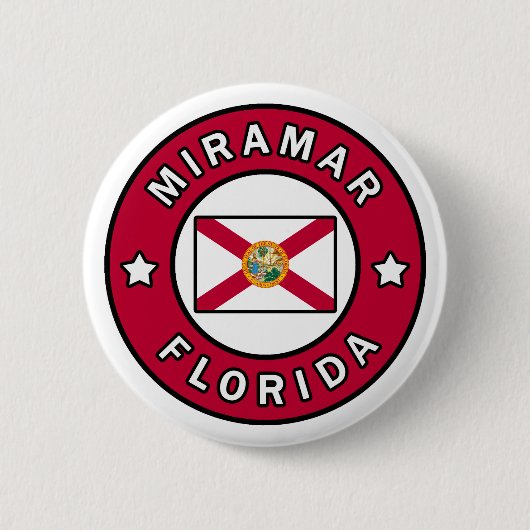 Miramar Florida Ronde Button 5,7 Cm (Voorkant)
