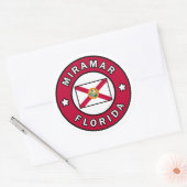 Miramar Florida Ronde Sticker (Envelop)