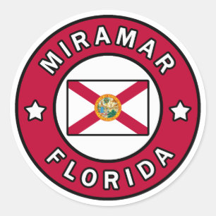 Miramar Florida Ronde Sticker