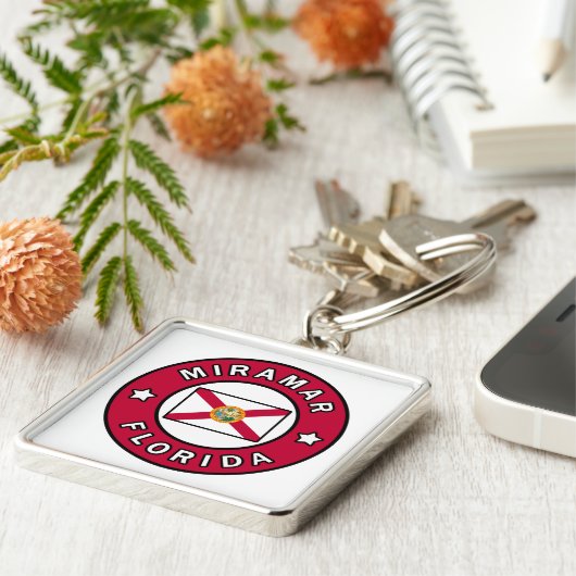 Miramar Florida Sleutelhanger (Zijkant)
