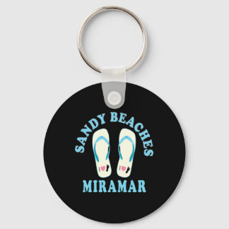 Miramar Vakantie Zandstranden I Hart Teenslippers Sleutelhanger