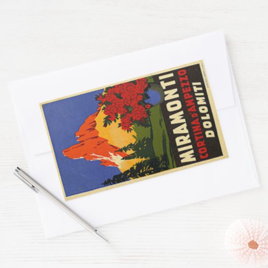 Miramonti Dolomiti Rechthoekige Sticker (Envelop)