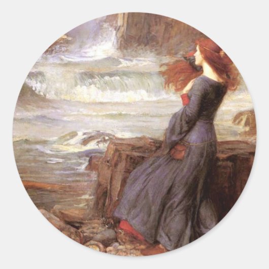 Miranda - De Tempest Ronde Sticker (Voorkant)