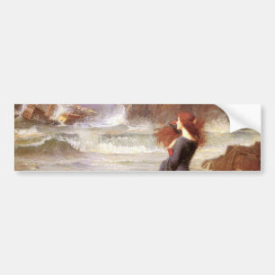 Miranda - De Tempest van John William Waterhouse Bumpersticker