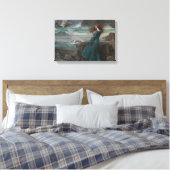Miranda (door John William Waterhouse) Canvas Afdruk (Insitu (Slaapkamer))