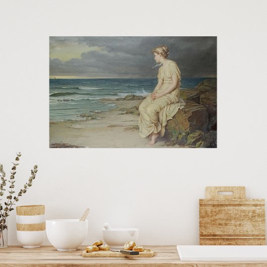 Miranda door John William Waterhouse Poster (Keuken)