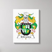 Miranda Family Crest Canvas Afdruk (Voorkant)