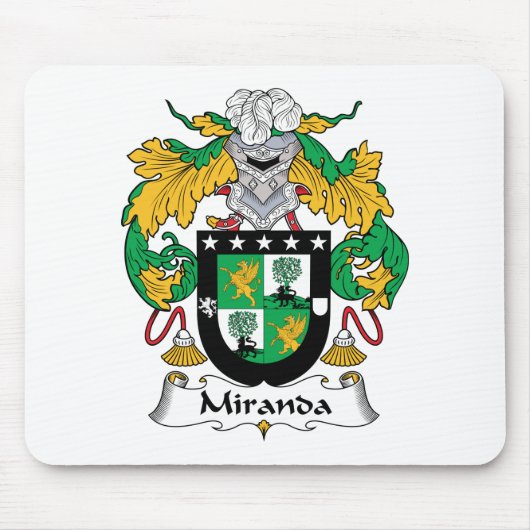 Miranda Family Crest Muismat (Voorkant)