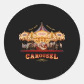 Miranda Lambert Carousel Ronde Sticker (Voorkant)