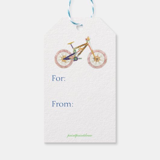 Miranda Mountain Bike Gift Label Cadeaulabel (Achterkant)